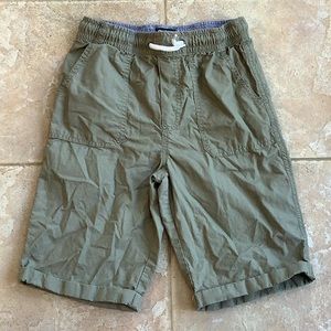 💥 Sz12 boys Oshkosh elastic pull on shorts green khaki